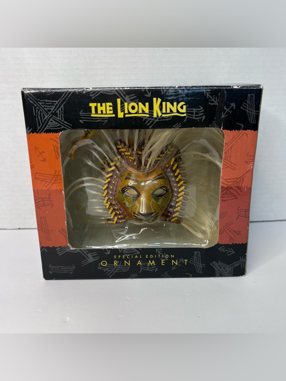 VTG Disney The Lion King Broadway Musical Special Edition Simba Mask Ornament